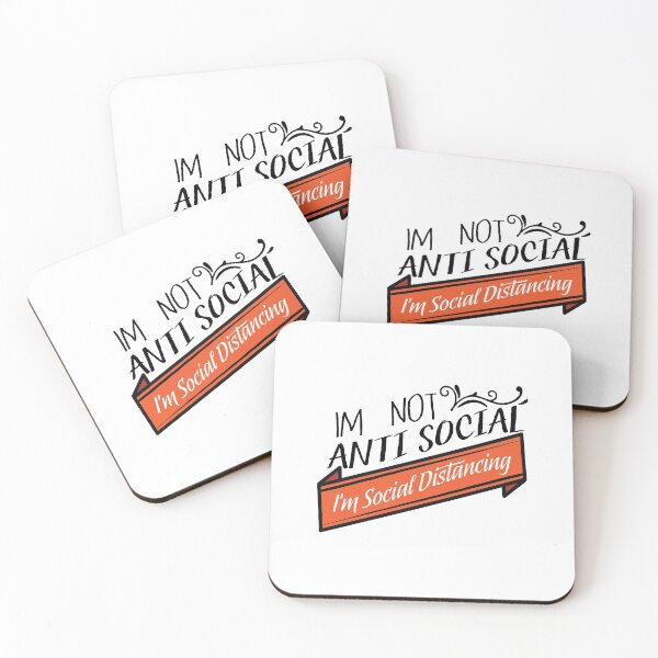 Item preview, I'm not anti social... | Funny Social Distancing designed and sold by art-fox.