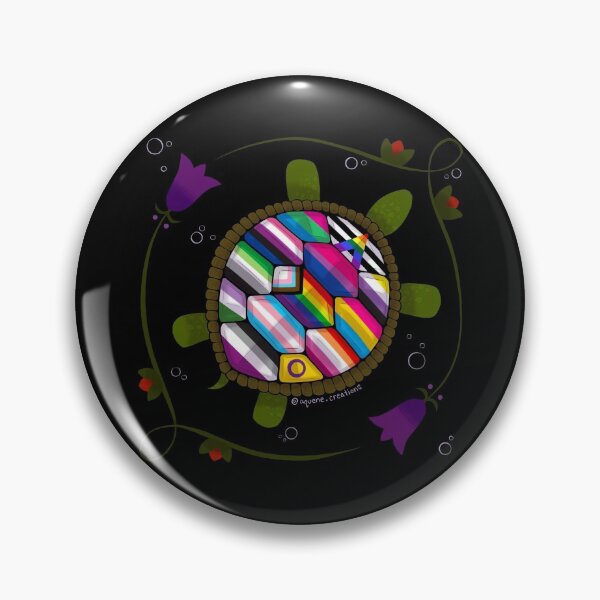 Item preview, Floral Turtle Island Indigenous Pride designed and sold by Katherine Shapard.