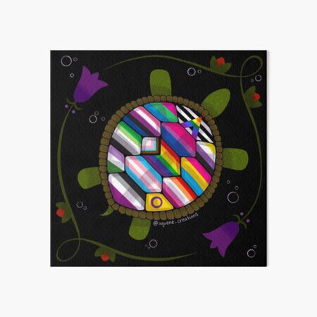 Item preview, Floral Turtle Island Indigenous Pride designed and sold by Katherine Shapard.