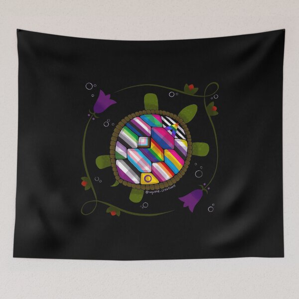 Item preview, Floral Turtle Island Indigenous Pride designed and sold by Katherine Shapard.