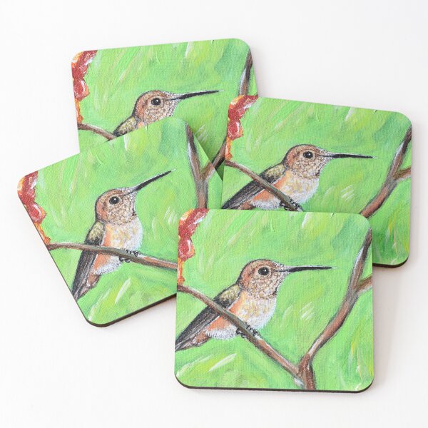 Item preview, Cheeky Hummingbird Painting designed and sold by Art by Kirsten Sneath.
