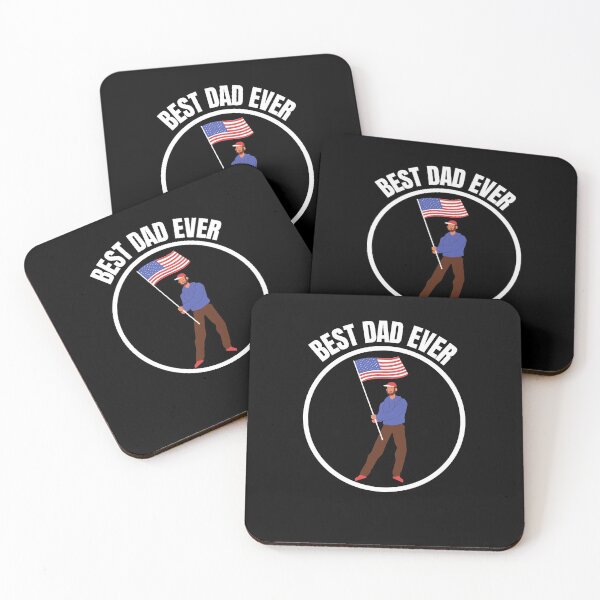 Item preview, Best Dad With Us American Flag designed and sold by AMINE  ★★★★★.