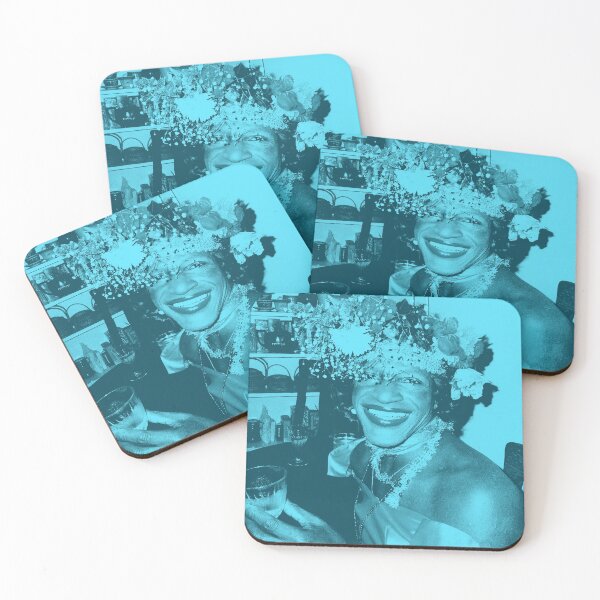 Item preview, Marsha P Johnson = Queen of the Village (teal) designed and sold by Thelittlelord.