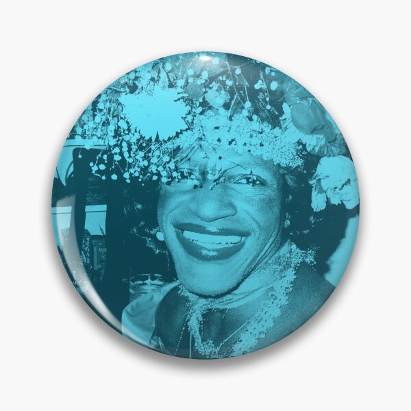 Item preview, Marsha P Johnson = Queen of the Village (teal) designed and sold by Thelittlelord.