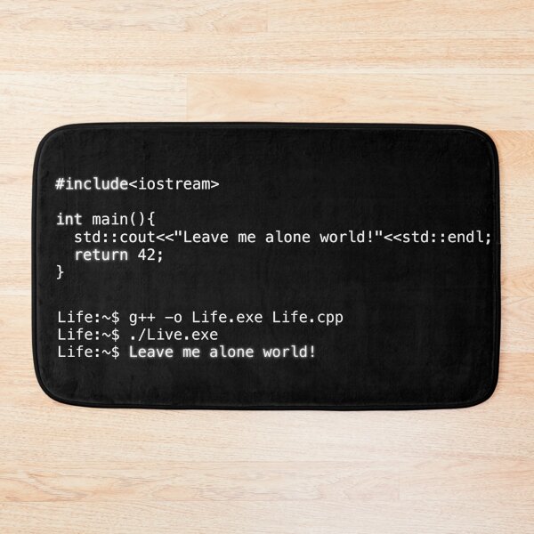 Item preview, Programming code "Leave me alone world!" designed and sold by BIXIDEV.