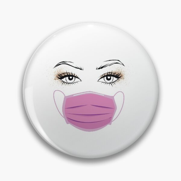 Item preview, Pretty eyes and Mask | Funny Social Distancing designed and sold by art-fox.