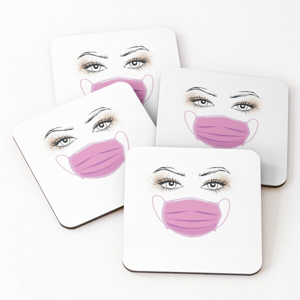 Item preview, Pretty eyes and Mask | Funny Social Distancing designed and sold by art-fox.