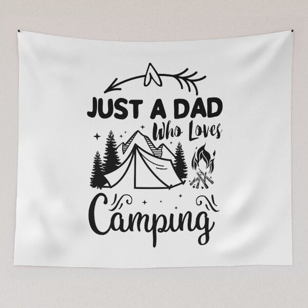 Item preview, Just A Dad Who Loves Camping designed and sold by AmethystMurad.