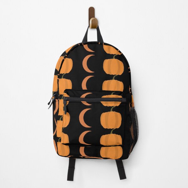 Item preview, Orange Crescent Moon and Pumpkin Halloween Pattern designed and sold by ShaunSandhu.