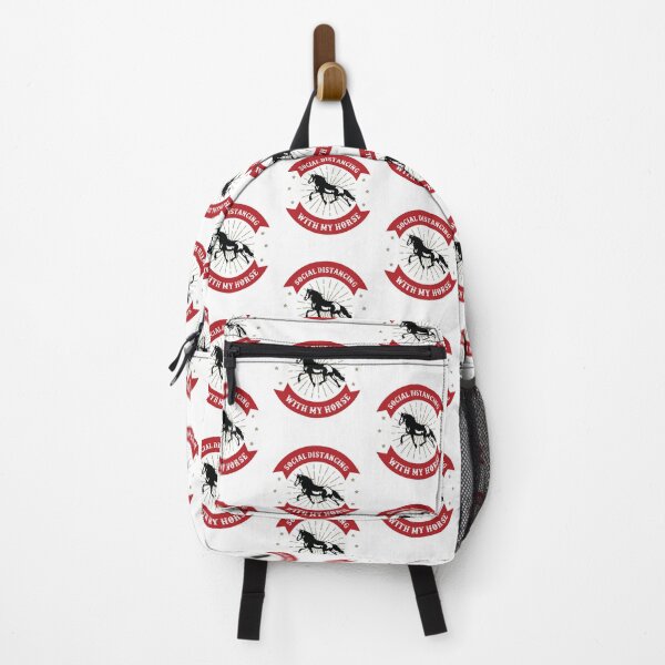 Item preview, With my horse x | Funny Social Distancing designed and sold by art-fox.