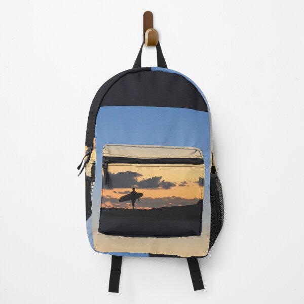 Item preview, First Light Surfer Silhouette at Snapper Rocks Gold Coast Australia designed and sold by SaltySurfgirl.