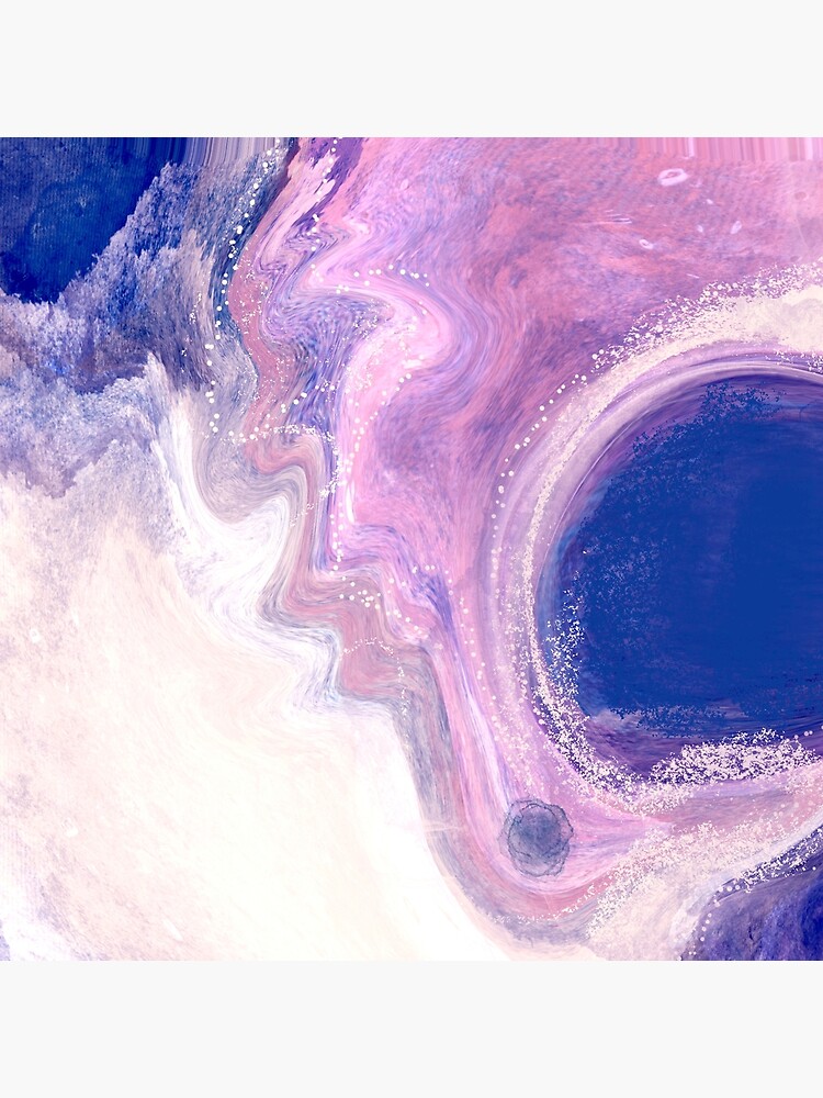 "Charmed Navy and Pink Abstract " Poster for Sale by etlinguae