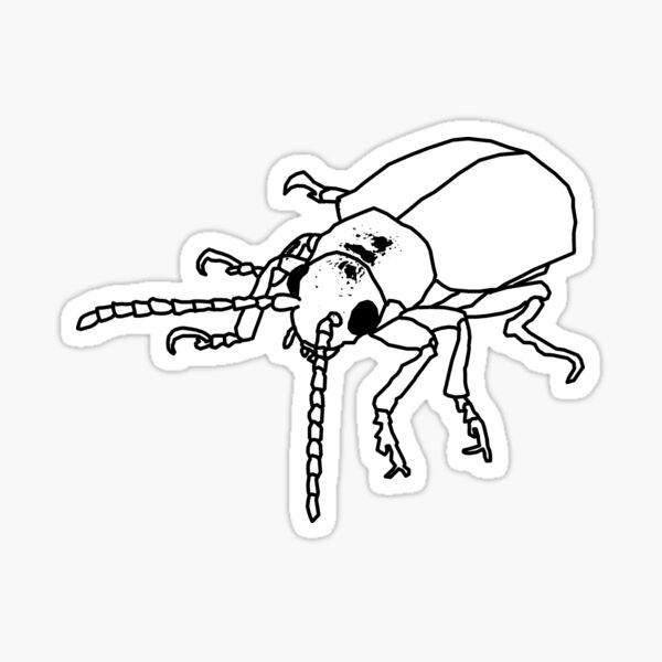 Dessert Insect (Inverted Metal Punk theme) Sticker
