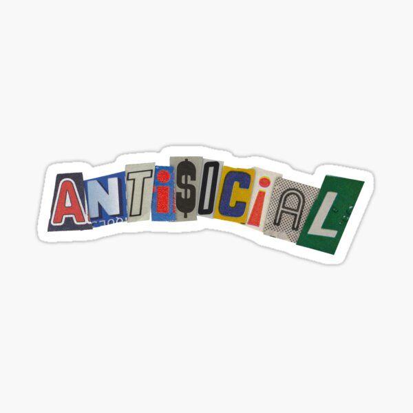 Antisocial Sticker