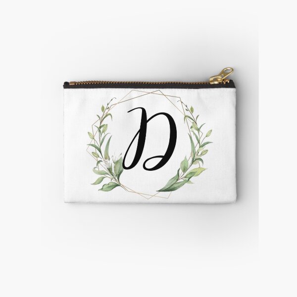 Item preview, Golden frame monogram with laurels letter D designed and sold by JustSeasons.
