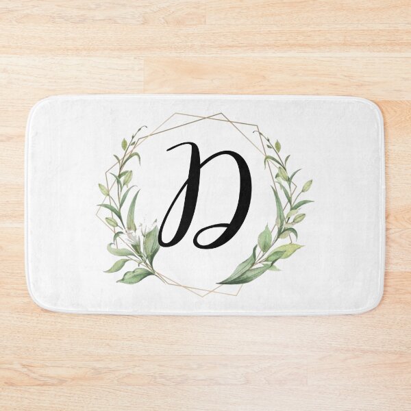 Item preview, Golden frame monogram with laurels letter D designed and sold by JustSeasons.