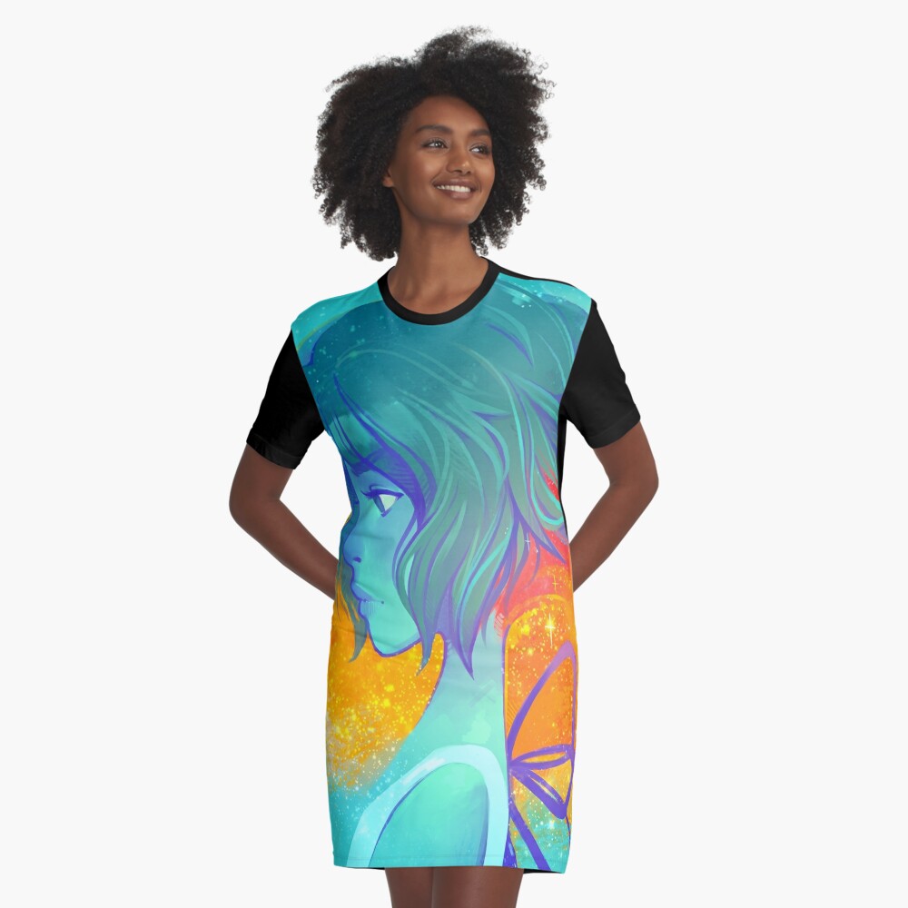 Item preview, Graphic T-Shirt Dress designed and sold by Elentori.