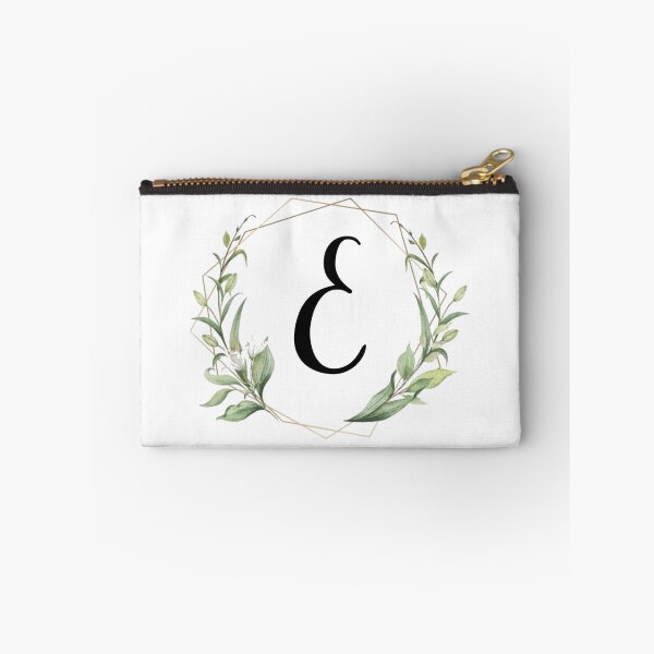 Item preview, Golden frame monogram with laurels letter E designed and sold by JustSeasons.