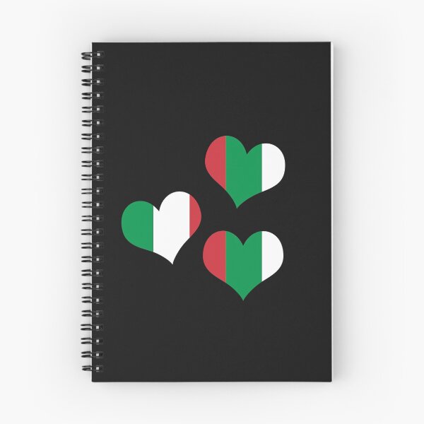 Item preview, Italian flag hearts designed and sold by DesignsofNote.