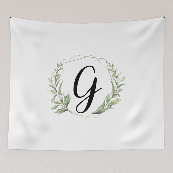 Item preview, Golden frame monogram with laurels letter G designed and sold by JustSeasons.