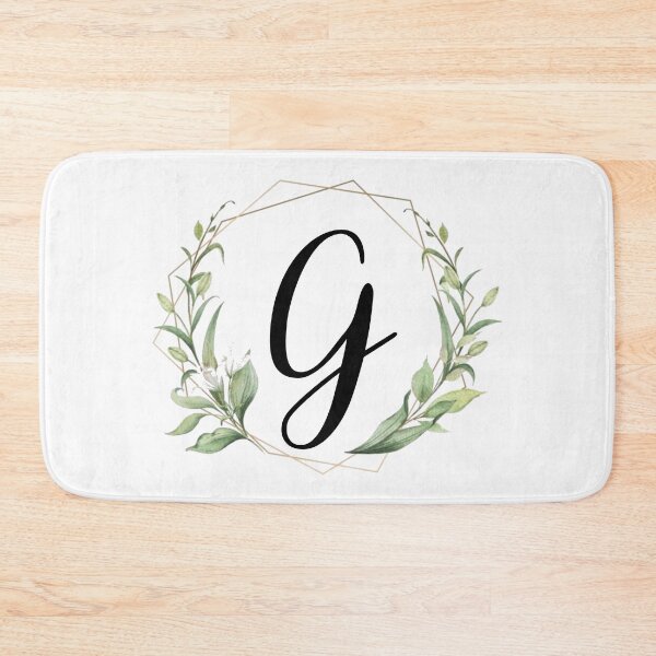 Item preview, Golden frame monogram with laurels letter G designed and sold by JustSeasons.
