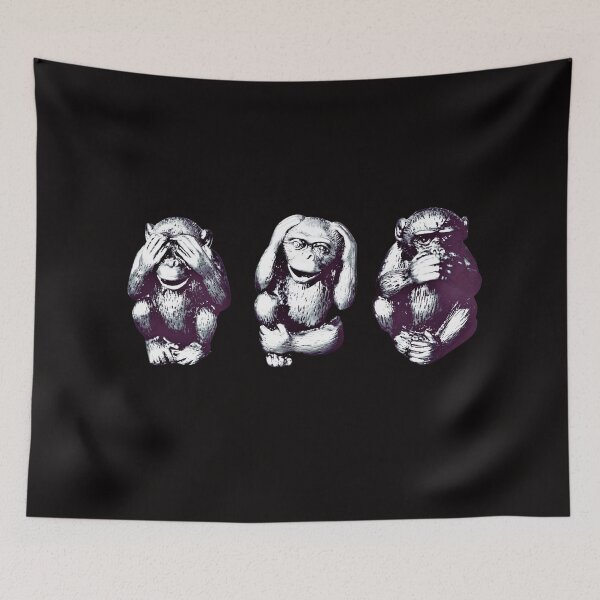 Item preview, THE THREE LITTLE MONKEYS designed and sold by jmed70.