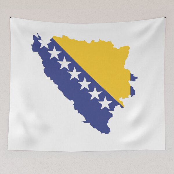Artikelvorschau, Bosna zastava - Flagge von Bosnien und Herzegowina entworfen und verkauft von Zirrko.