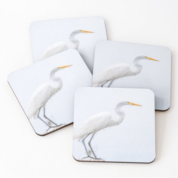Item preview, Snowy Egret Painting designed and sold by DAM Creative ⭐⭐⭐⭐⭐.