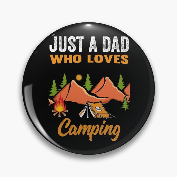 Item preview, Just A Dad Who Loves Camping designed and sold by AmethystMurad.