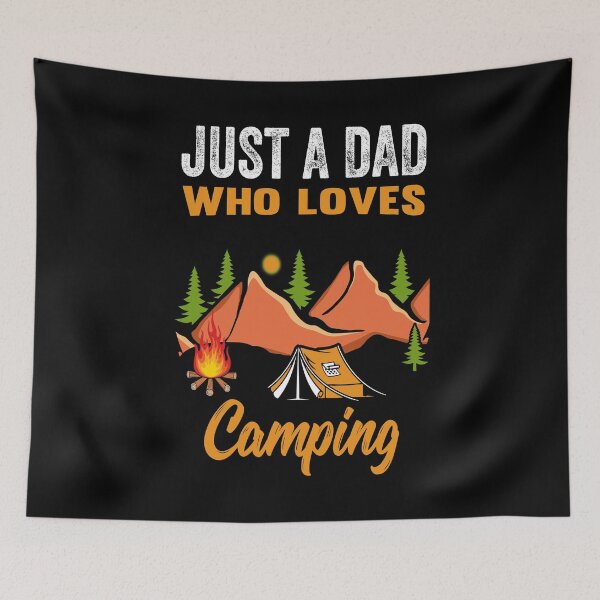 Item preview, Just A Dad Who Loves Camping designed and sold by AmethystMurad.