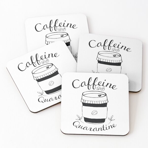 Item preview, Caffeine and quarantine | Funny Social Distancing designed and sold by art-fox.