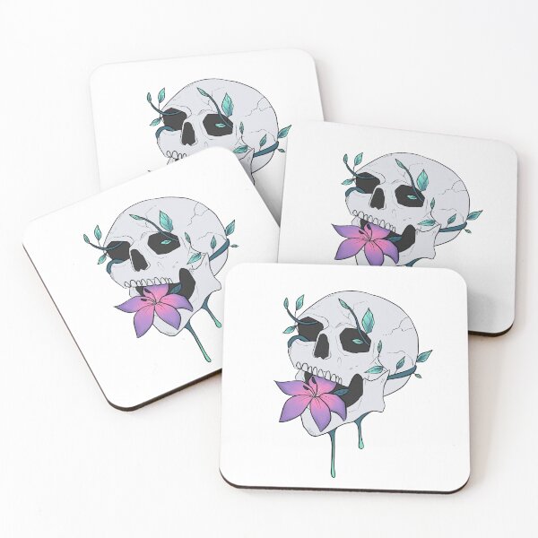 Item preview, Fluorescent Flower Skull designed and sold by Naivili.