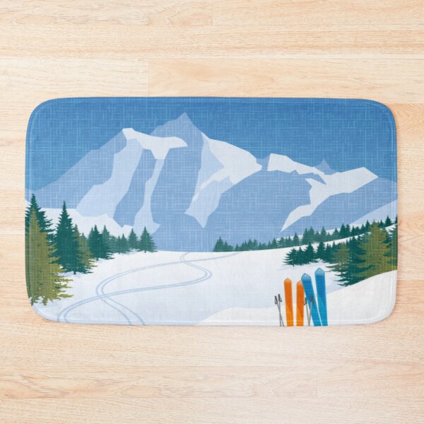 Item preview, Vintage Travel USA - Vintage Colorado Welcome To Adventure Sking Scene with Snow and Mountains designed and sold by WearWolfDesigns.