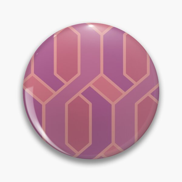 Artikelvorschau, Rosa geometrisches Kettenmuster entworfen und verkauft von MinEkkoArt.