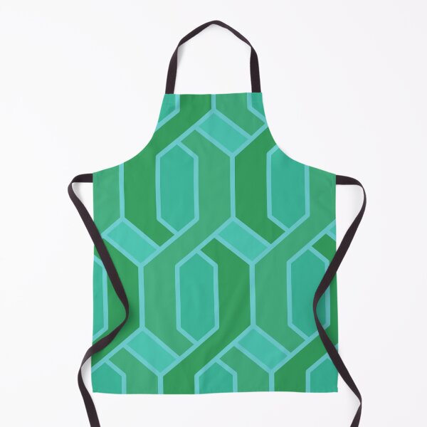 Item preview, Green geometric chains pattern designed and sold by MinEkkoArt.