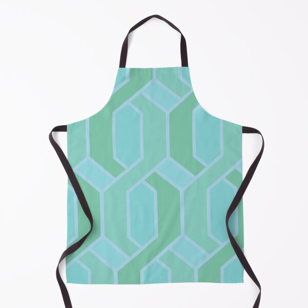 Item preview, Blue geometric chains pattern designed and sold by MinEkkoArt.