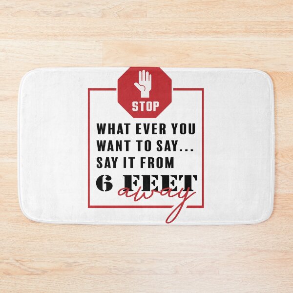 Item preview, Stay back warning | Funny Social Distancing designed and sold by art-fox.
