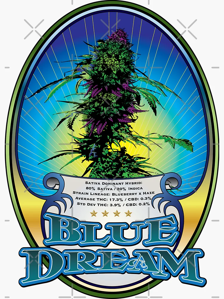 Blue Dream Cannabis Strain Art