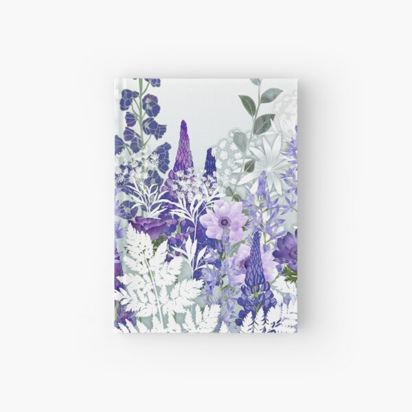 Artikel-Vorschau von Blauer Blumengarten - Lupinen, Anemonen, Camassia, Ammi, designt und verkauft von Fiona Calder Designs.