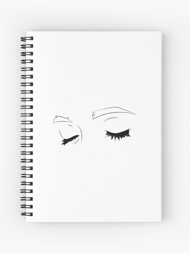 Crying Manga Eyes Spiral Notebook By Haebollago Redbubble