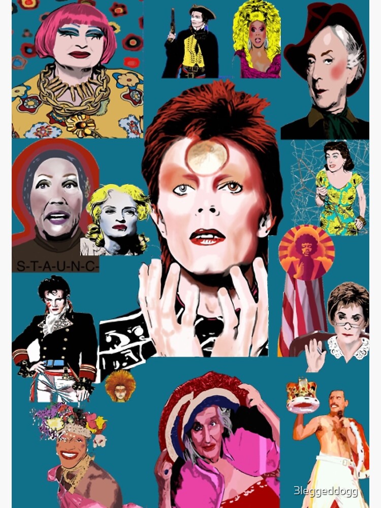 "20th& 21st century icons" Poster for Sale by 3leggeddogg Redbubble