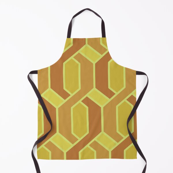 Item preview, Yellow geometric chains pattern designed and sold by MinEkkoArt.