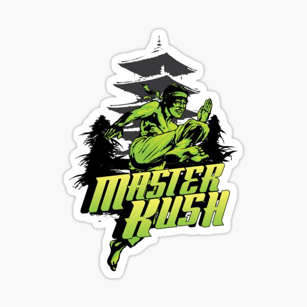 Master Kush Cannabis Strain Art Sticker