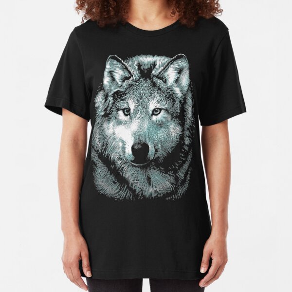 Wolf Face Slim Fit T-Shirt