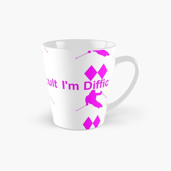 Item preview, I'm Difficult Double Black Diamond Skiier - Pink designed and sold by lindsey-p.