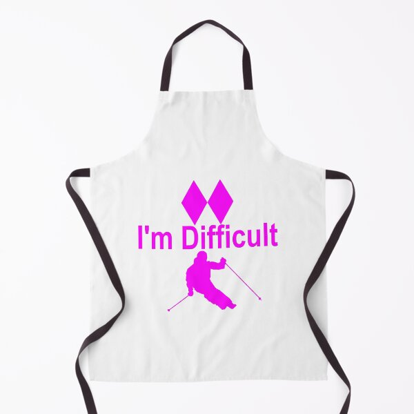 Item preview, I'm Difficult Double Black Diamond Skiier - Pink designed and sold by lindsey-p.