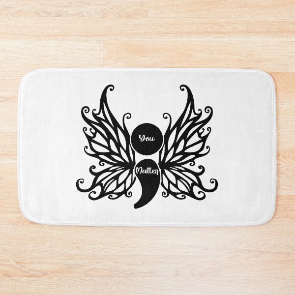 Item preview, You Matter - Suicide Prevention Awareness Semicolon with Wings designed and sold by Lori P.