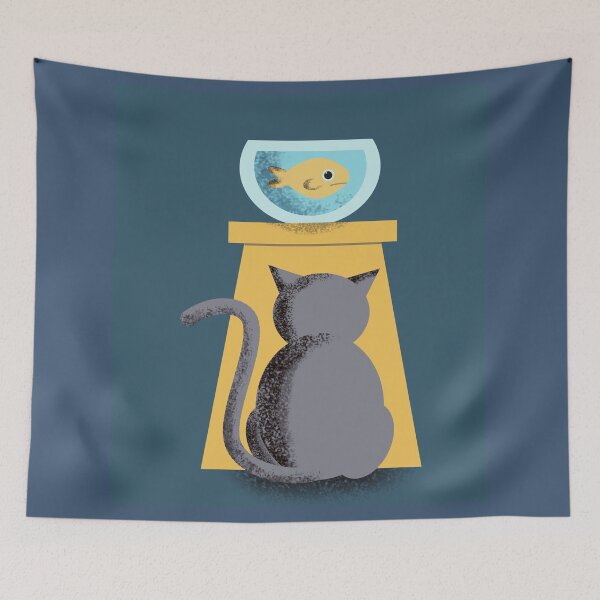 Item preview, Cat and Fish designed and sold by Jujuzinha21.