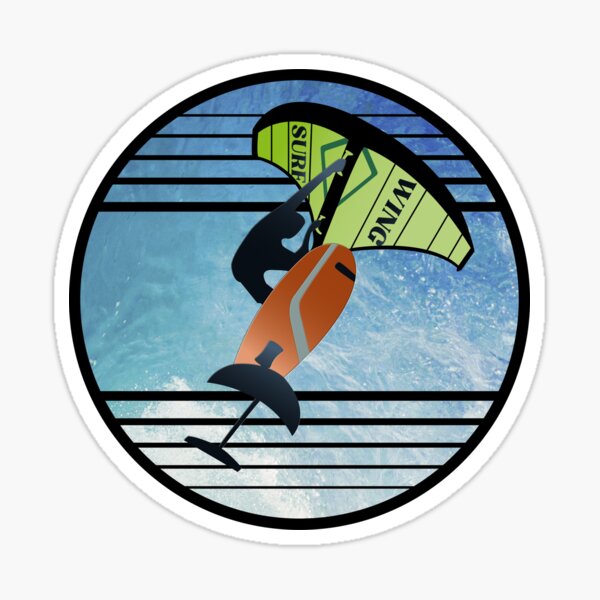 Artikel-Vorschau von Wing Foiling Surfer Geschenk, designt und verkauft von Grimbart.