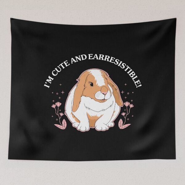 Item preview, Funny Cute And Earresistible Holland Lop Bunny Pun product designed and sold by jakehughes2015.